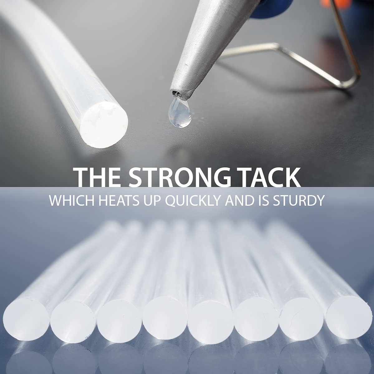 ANSIO Hot Glue Sticks for Hot Glue Gun, SGS Approved, 50 pcs - 7mm x 100mm