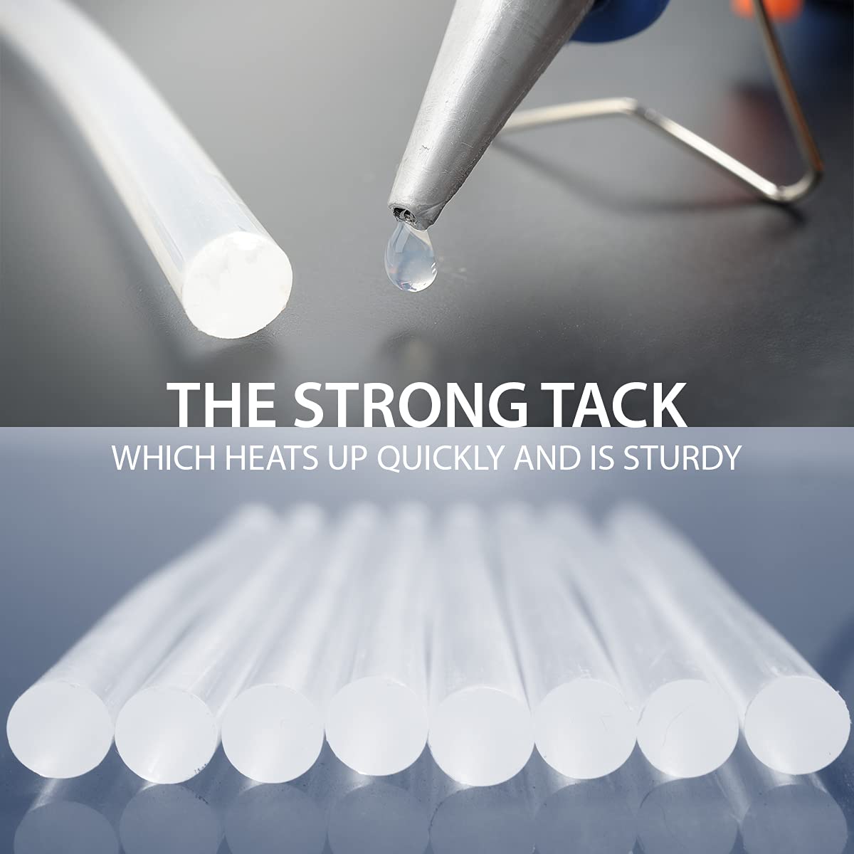 ANSIO Hot Glue Sticks for Hot Glue Gun, SGS Approved, 50 pcs - 7mm x 100mm