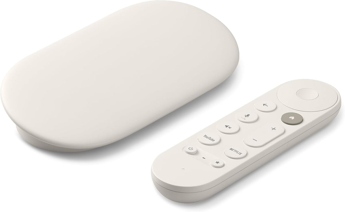 Google TV Streamer (4K) - Fast Streaming Entertainment With Voice Search Remote - Watch Movies, Shows, Live TV and Netflix in 4K HDR - Smart Home Control - 32 GB Storage - Porcelain
