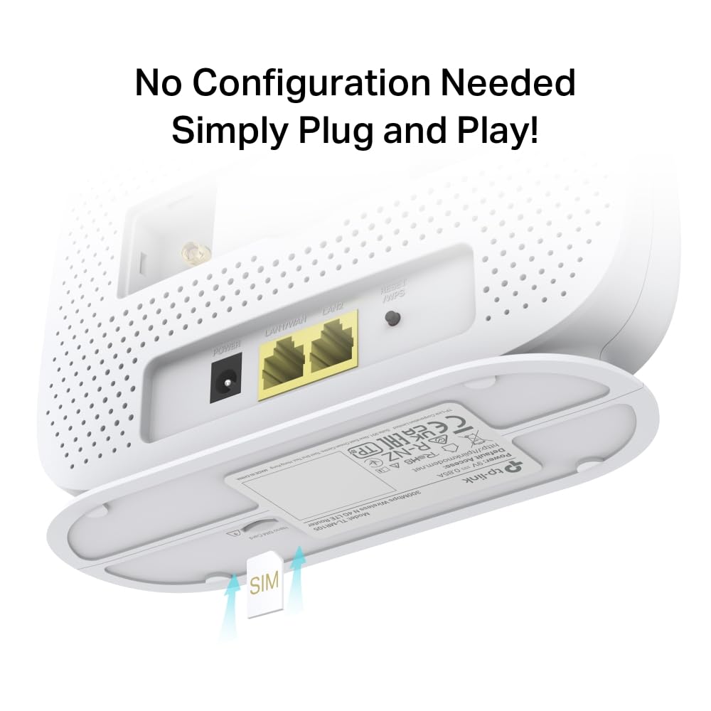 New TP-Link TL-MR100P Portable 4G Router with SIM Slot, Travel WiFi