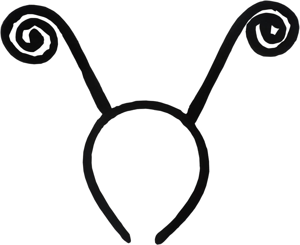Butterfly Antenna Headband, Ladybug Antenna Headband, Costume Hair Band for Halloween Parties (Black B)