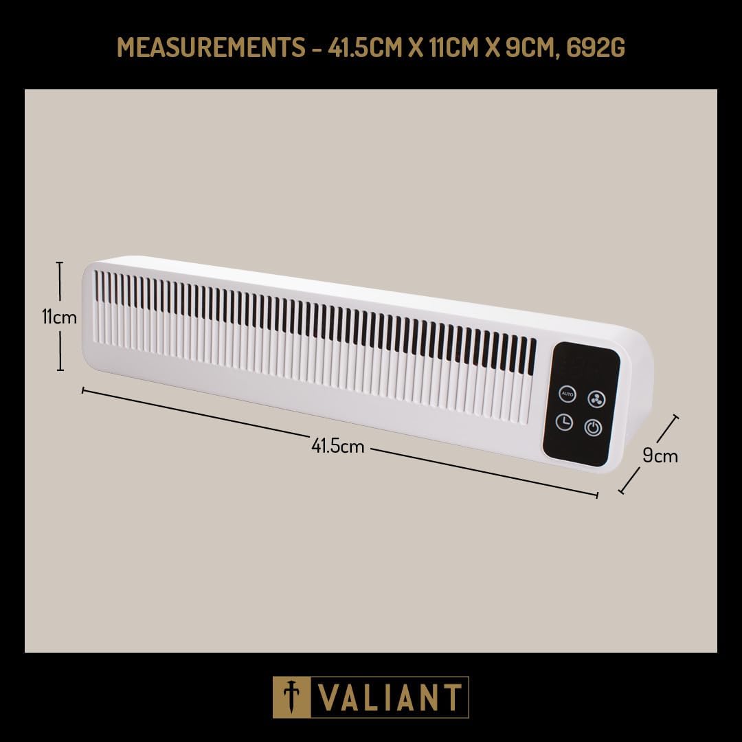 Valiant Radiator Fan – Triple Fan Heat Booster, Quiet, Rechargeable, Magnetic Fit