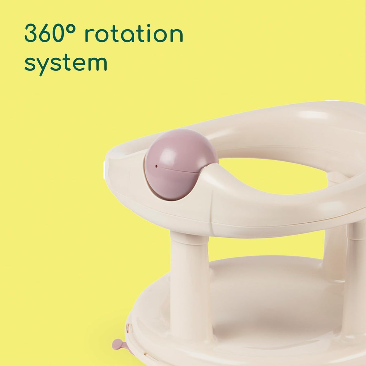 Bebeconfort Swivel Baby Bath Seat, 0–10 kg, Beige