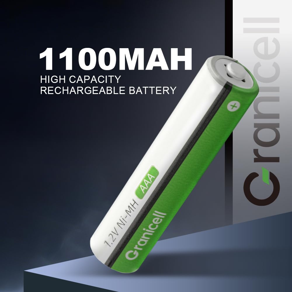 Granicell AA Rechargeable Batteries (12 Pack), 2800mAh, 1.2V NiMH