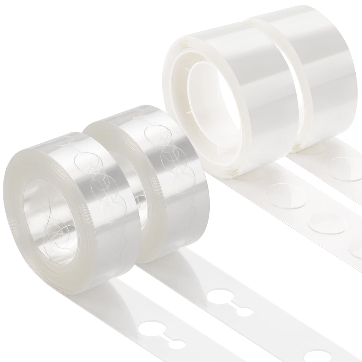 KICNIC Balloon Arch Strip Kit, 82 ft Tape Strips, 500 Glue Point Dots