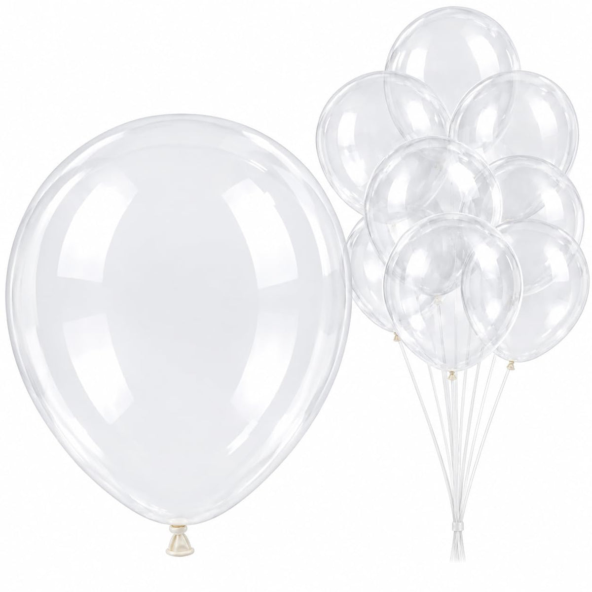 ASIYUHY Yellow Balloon 12 inch 100 Pack Thick Latex Helium Balloons