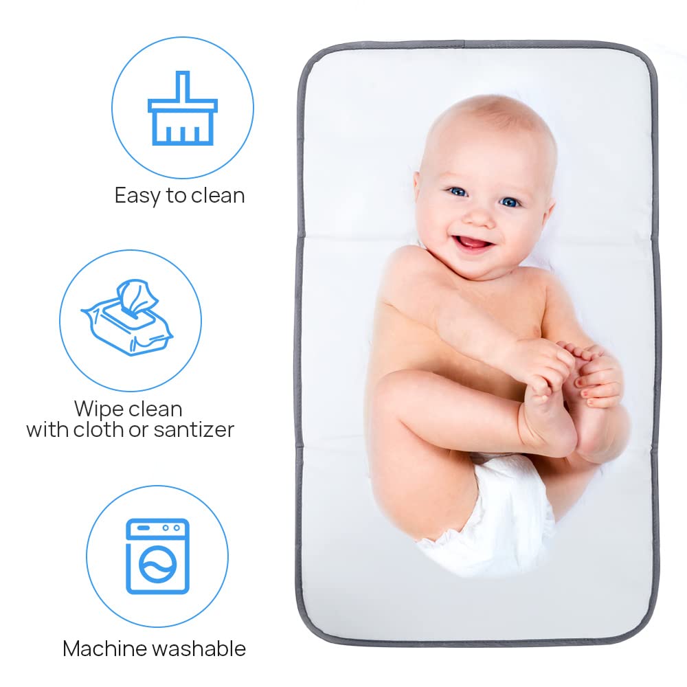 Lekebaby Foldable Baby Changing Mat - Travel & Portable
