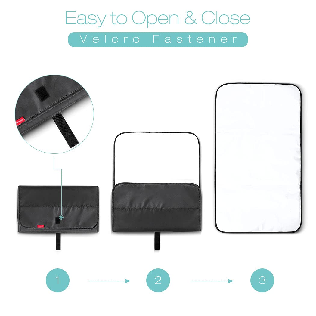 Lekebaby Foldable Baby Changing Mat - Travel & Portable
