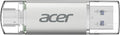 Acer UT300 USB 3.0 Flash Drive 64GB, Memory Pen Stick with Transfer Speeds Up to 150 MB/s, USB Type-C Typc-A Thumb Drive for Phones, Laptops, TVs and Audio Equipment
