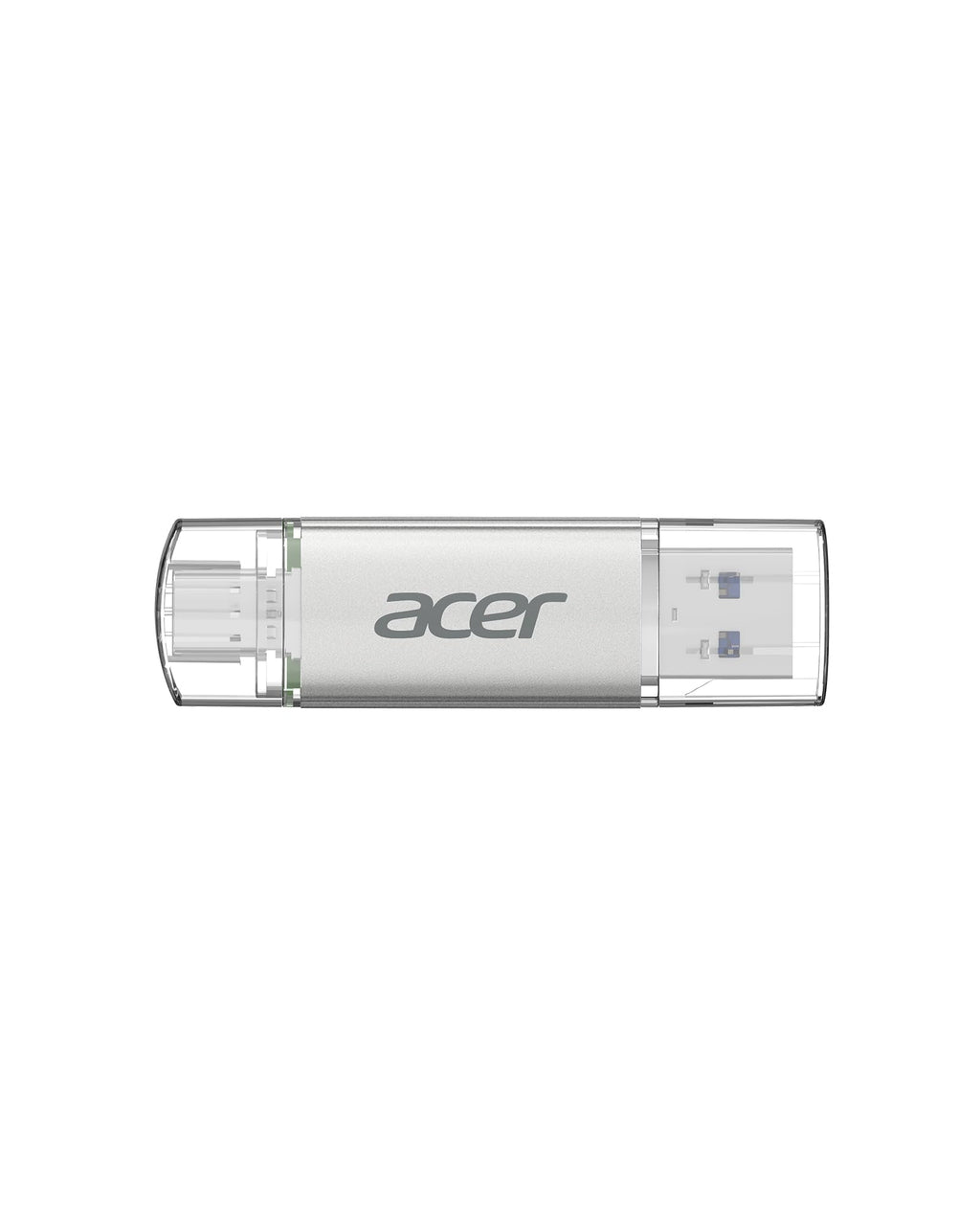 Acer UT300 USB 3.0 Flash Drive 64GB, Memory Pen Stick with Transfer Speeds Up to 150 MB/s, USB Type-C Typc-A Thumb Drive for Phones, Laptops, TVs and Audio Equipment