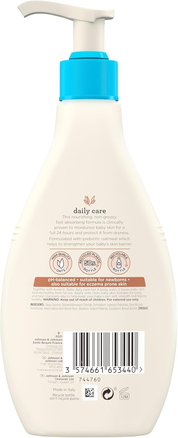 Aveeno Baby Daily Care Moisturising Lotion for Sensitive Skin (1 x 250ml)