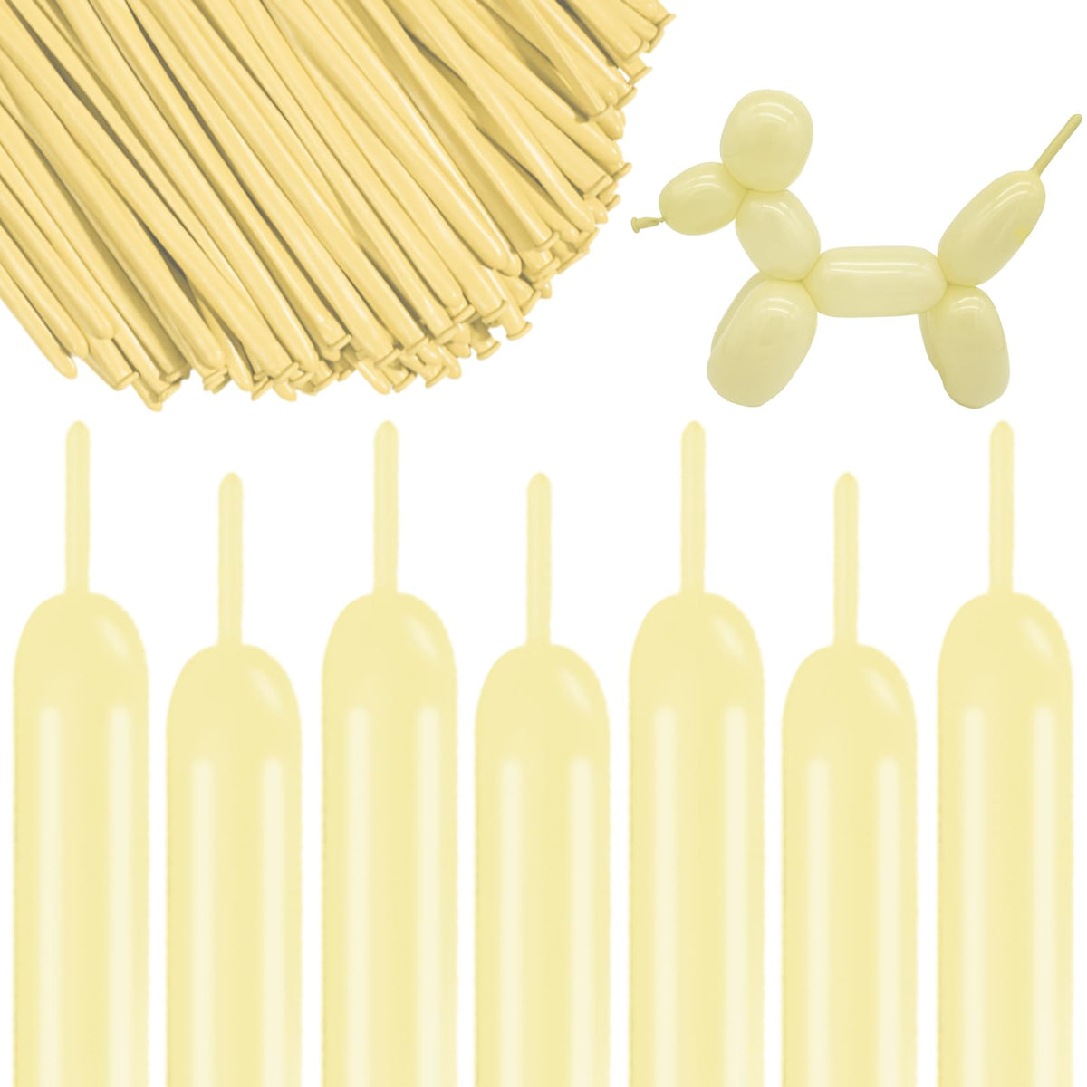 ASIYUHY 260 Balloons Clear Long Balloons 100 Pack Twisting Animal Balloon
