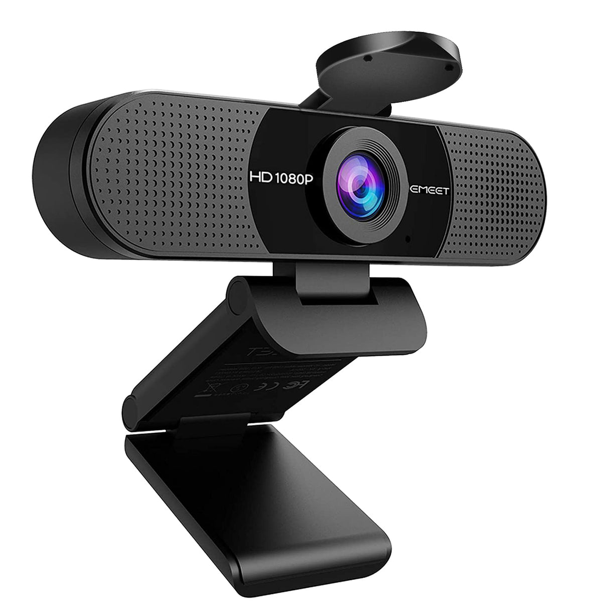 EMEET S600 4K Webcam for Streaming - Sony 1/2.55'' Sensor, PDAF Autofocus, 1080P@60FPS, 2 Noise Reduction Mics, Built-in Privacy Cover, 73° FOV, Streaming Camera for Live Commerce/Gaming/Beauty