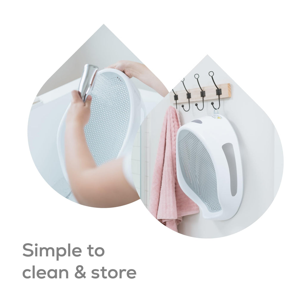 Angelcare - Baby Bath Support - Soft Touch Support - Water Level Indicator - Ideal for Babies Less Than 6 Months Old - Aqua