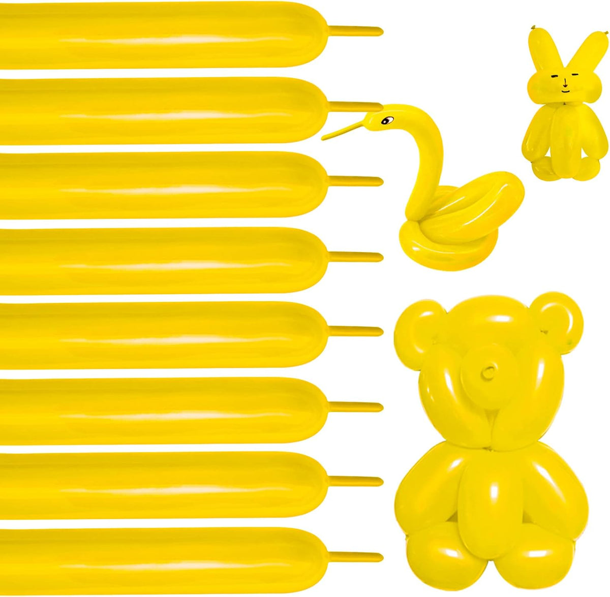 100Pcs clear 260 Balloons Clear Long Skinny Latex Balloon for Animal Ballons, Premium Quality Balloons for Beginners Baloons Making Kid's Carnivals Party Decoartion