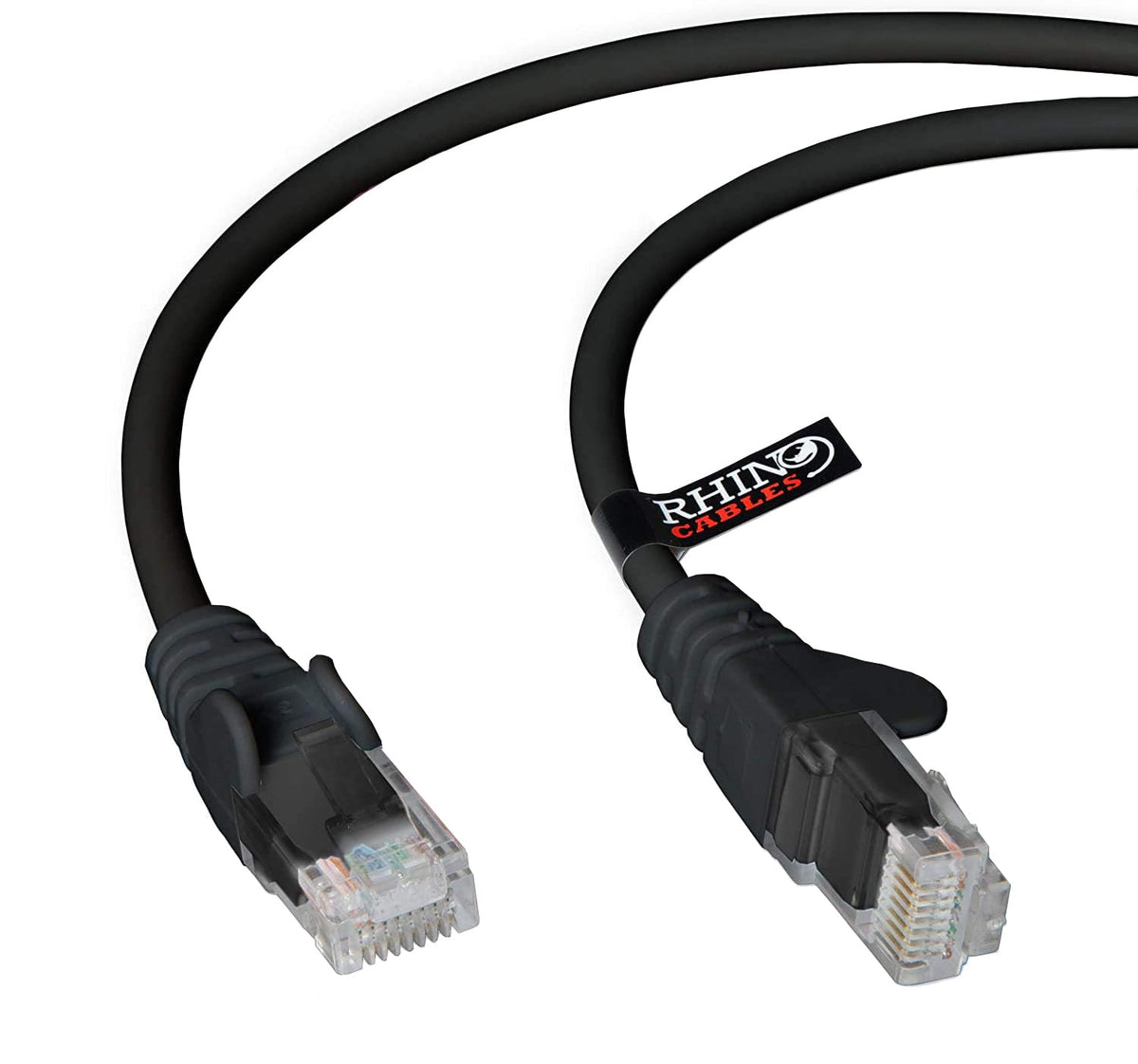 rhinocables CAT 5e High-Speed Ethernet Cable - Reliable LAN Network RJ45 Cable for Fast Internet & Data Transfer | Durable WiFi Broadband Cable for Gaming & Streaming, (20m, White, Pack of 25)