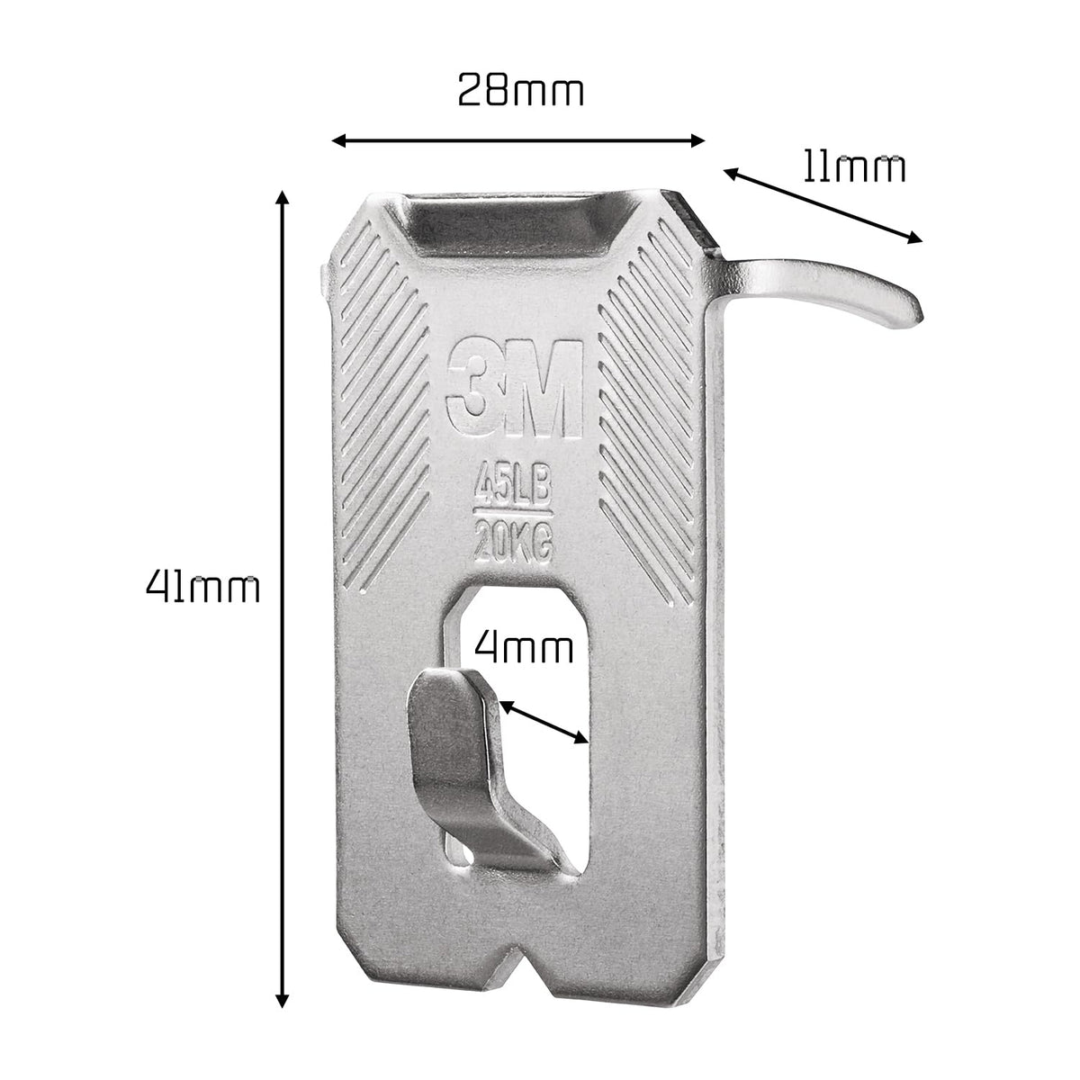 3M Claw Plasterboard Picture Hanging Wall Hooks For Hanging Home Décor, 4 Hangers, Holds up to 7 kg - Ideal for Heavyweight Items