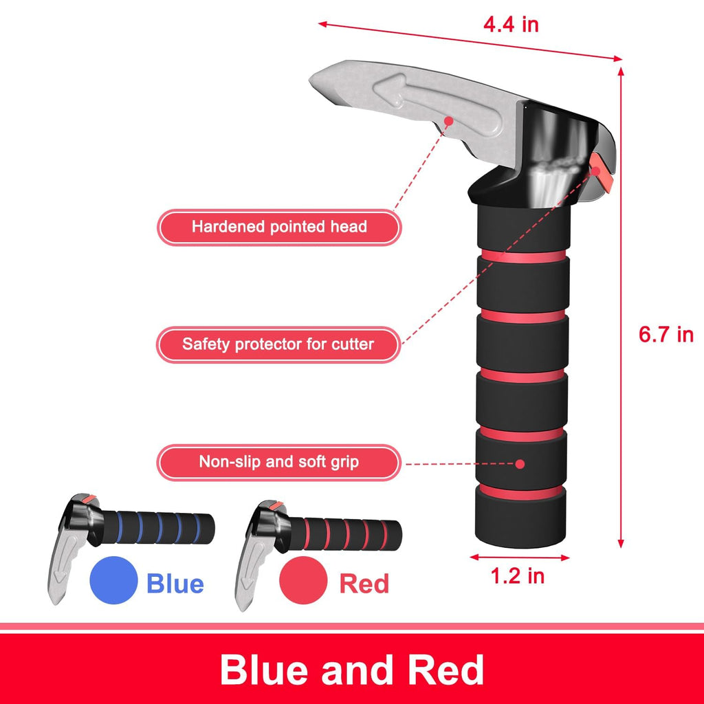 3 in 1 Car Door Handle for Disabled Elderly,Car Handle Mobility Aid,Car Handle Assist Support Multifunction,Latch Handle for Seniors and Handicap (1 Pack-Red)
