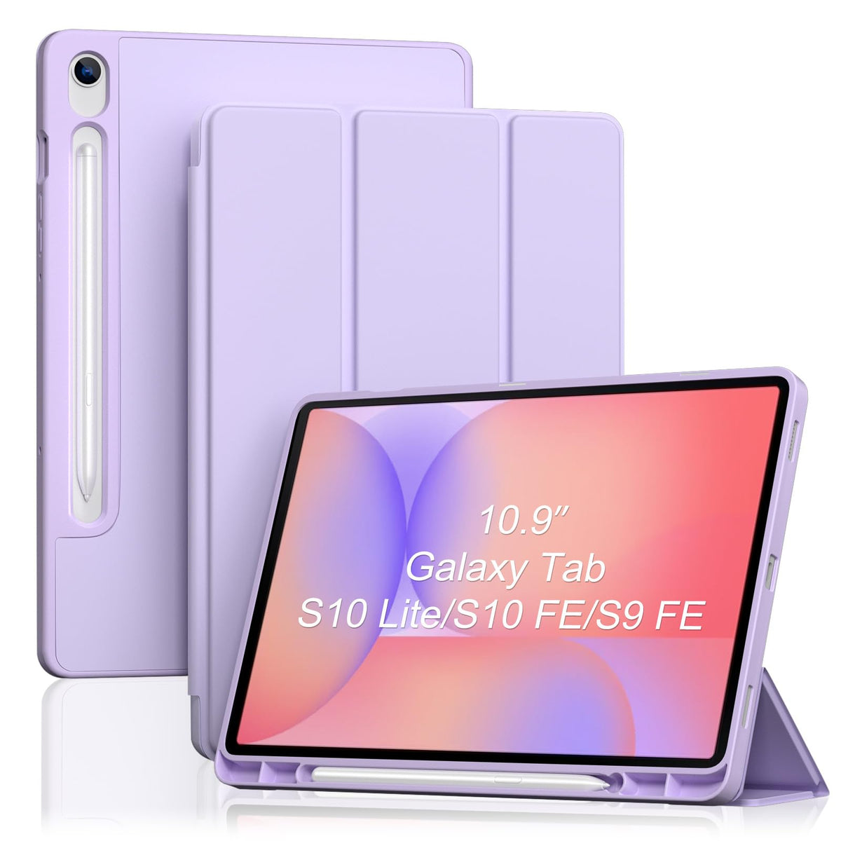 ProCase for Galaxy Tab S10 Lite/S10 FE/S9 FE 10.9" with S Pen Holder -Green