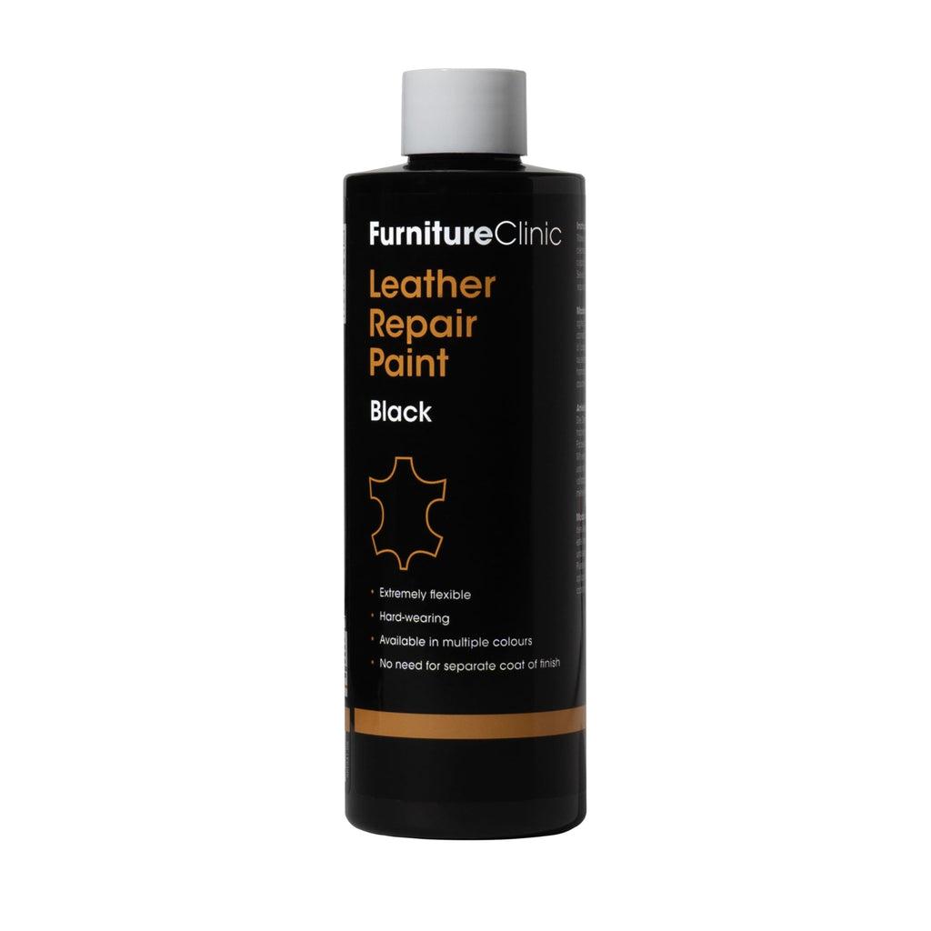 Furniture Clinic Leather Repair Paint & Dye | Self Seal Colourant for Quick and Easy Leather Repair | Suitable for Sofas, Car Seat, Shoes, Handbag, and More - Dark Brown, 250ml