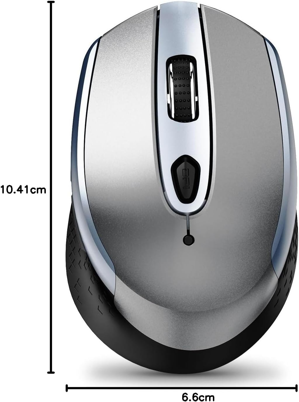cimetech Wireless Mouse, 6 Buttons Mouse Silent Efficient Design, Suitable for Hand Size & Comfortable Grip, Office Mouse for Laptop PC Computer Tablets Windows Linux, 3 Adjustment Levels, Pinlk