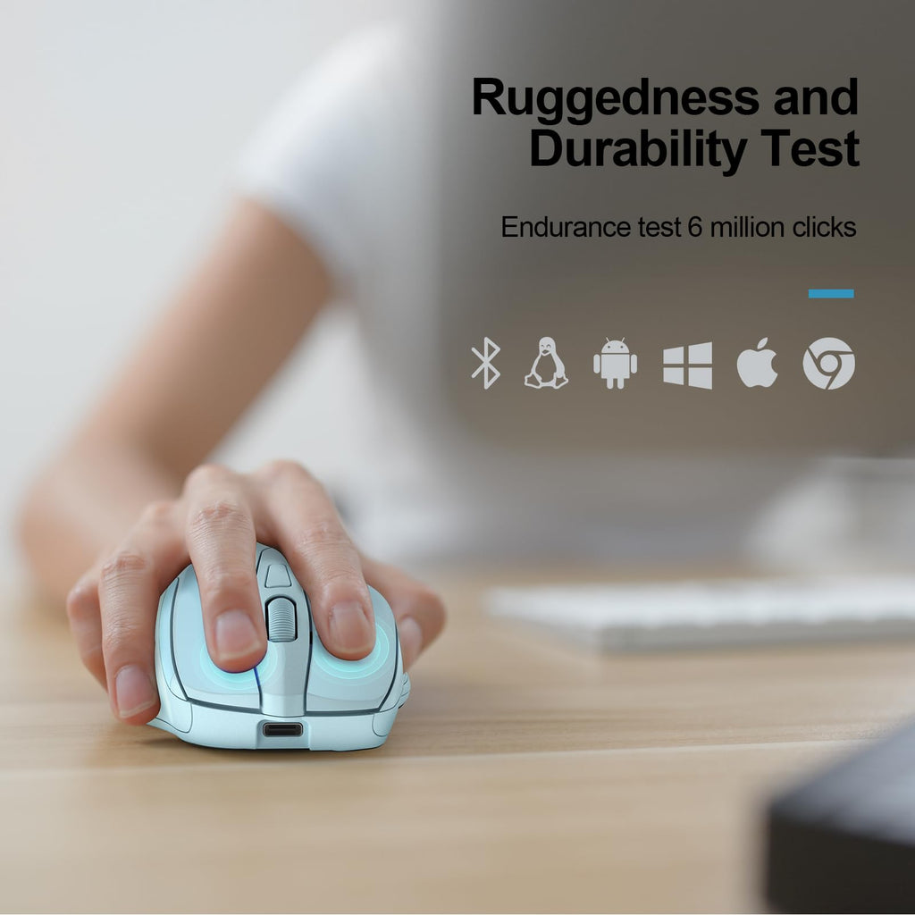 TECKNET Bluetooth Mouse, Wireless Mouse Rechargeable