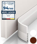 Vellure® Premium Door Draft Excluder Strip - Door Seal for Energy Saving - Quick and Easy Installation - Draught Excluder for Bottom of Door - Ideal for Keeping Out Cold