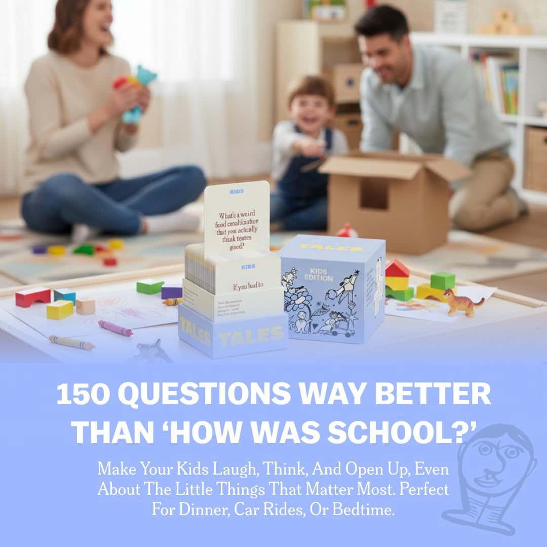 TALES 150 Conversation Cards, Family Edition, Create Meaningful Connections