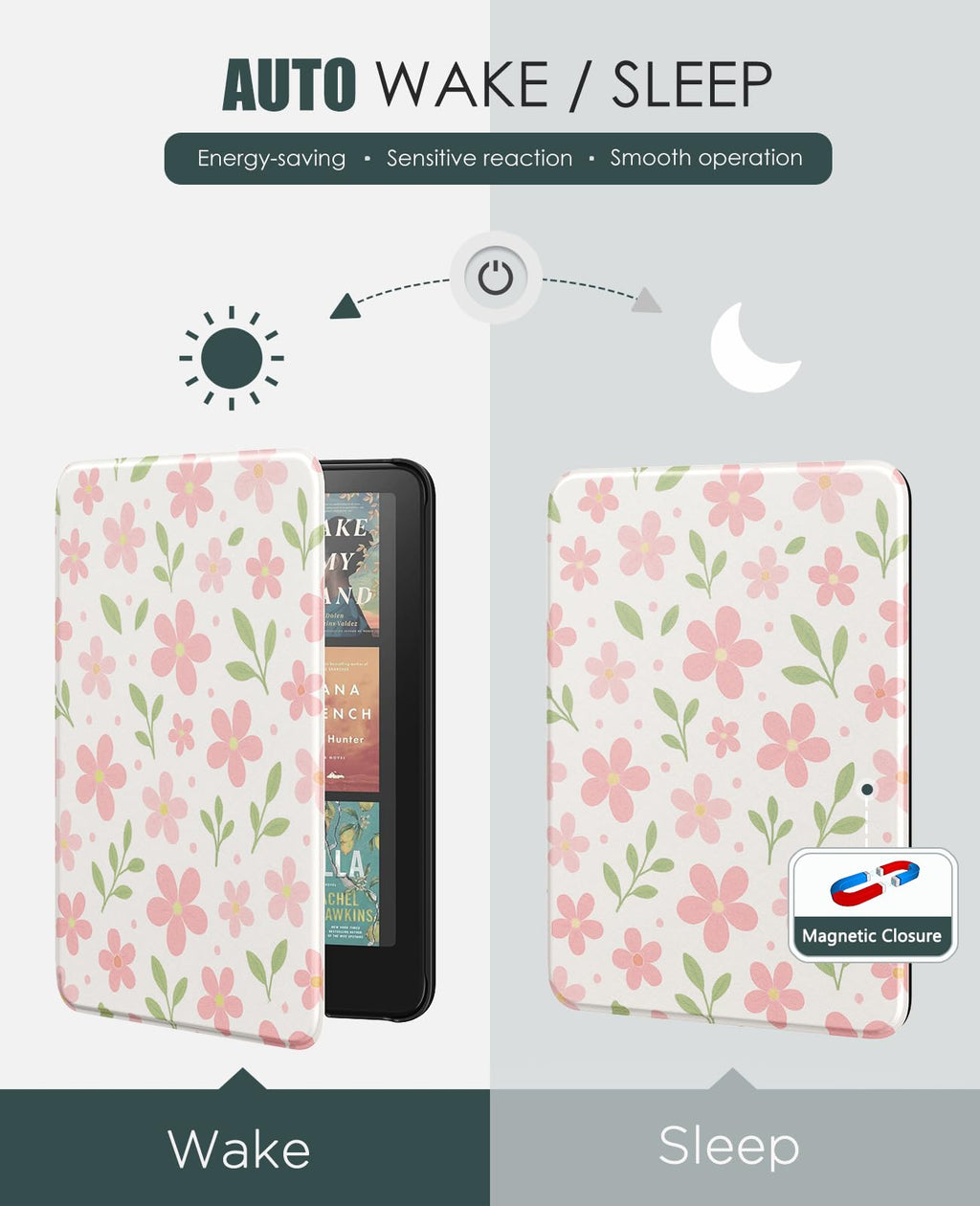 MoKo Case for 7" Kindle Paperwhite 12th Gen&Colorsoft 2024, Space Gray