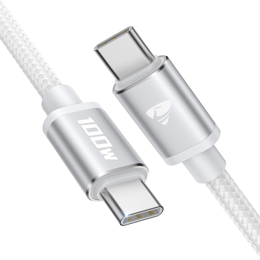 100W USB C to USB C, Fast Charging Cable 3M Long Type C Cable C to C Charger Fast Charg Lead Usbc to Usbc for iPhone 16 15 Pro Max Plus MacBook iPad Pro/Air Samsung Galaxy S23/S22/S21 Google Pixel