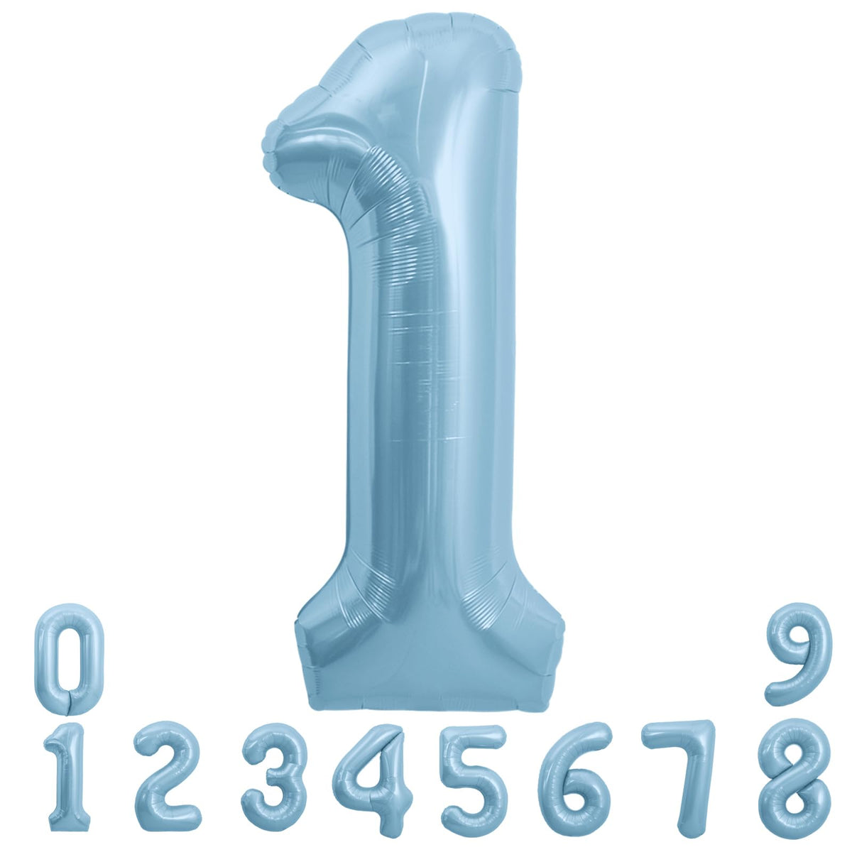 TONIFUL 40 Inch Pastel Purple Number 1 Balloon – Big Lilac Mylar Foil Number Balloons for Anniversary Girl's 1st Birthday, Lavender Gender Neutral Baby Shower, Butterfly Theme Party Decorations