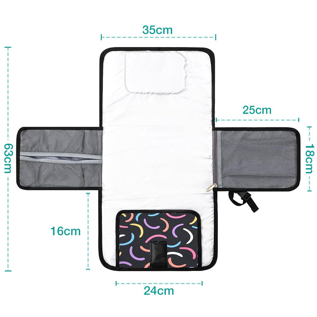 Lekebaby Portable Nappy Changing Mat Travel Baby Change Mat