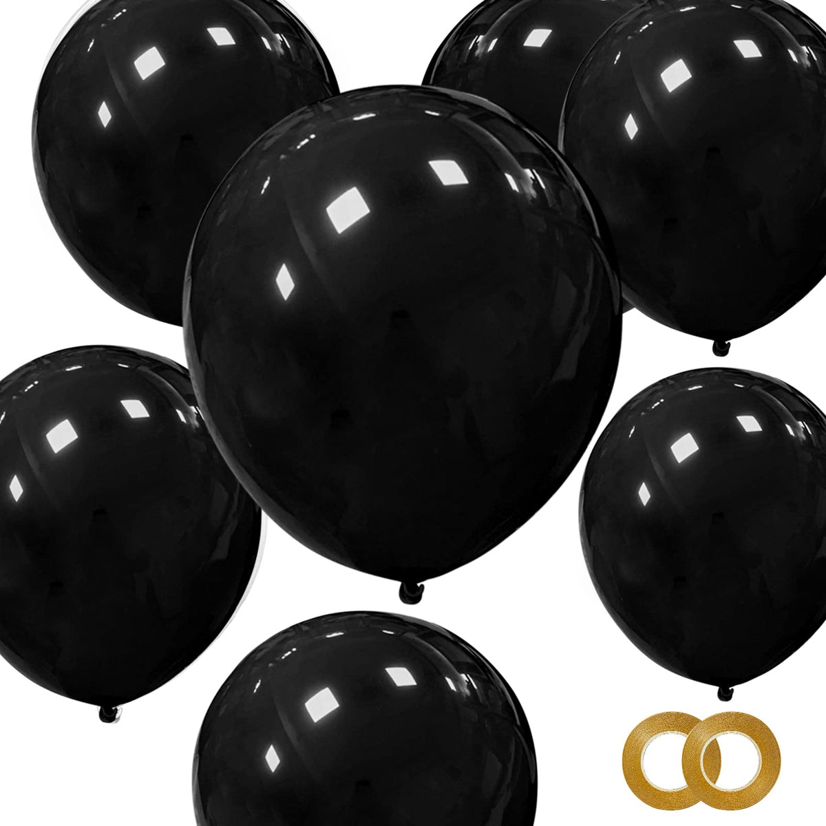 ASIYUHY Yellow Balloon 12 inch 100 Pack Thick Latex Helium Balloons
