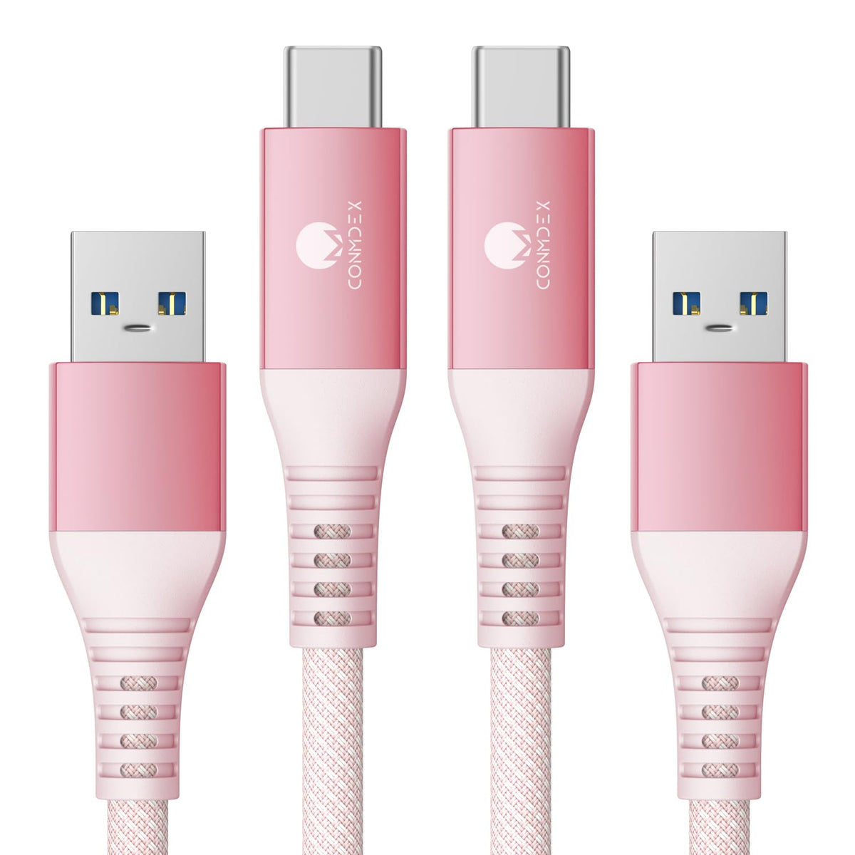 CONMDEX [Upgrade 2Pack USB C Cable UP to 10Gbps USB C 3.1 Gen2 USB A Android Auto Cable 3A Fast Charging Sync Data Transfer Cord for Samsung Galaxy S24/S23/S22/S21 Note 20/10/9/8 Tab S9 Pixel 9-1M