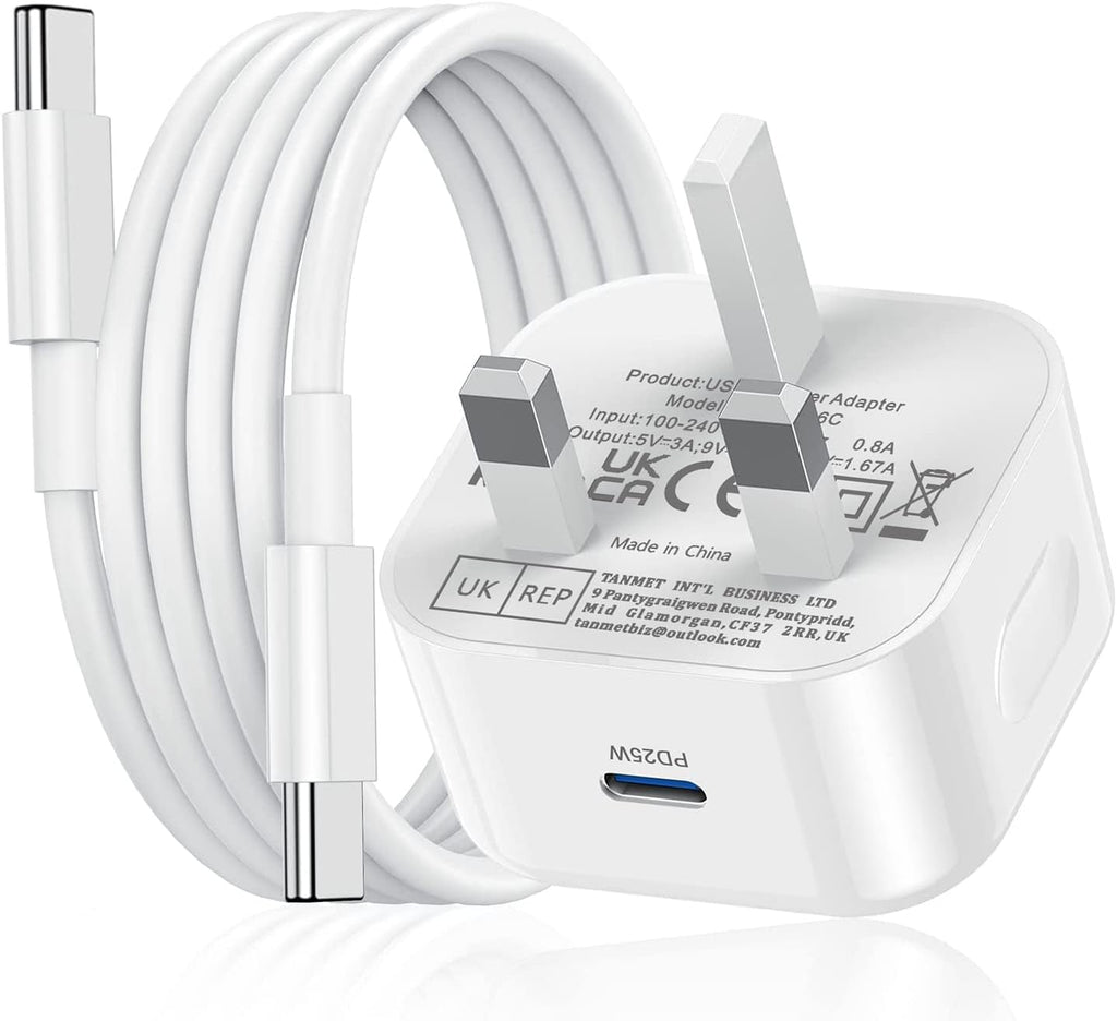 iPad Charger,New Apple iPad USB C Fast Charger Cable and Plug 25W Charge for i Pad Pro 12.9 11 13 inch 4th 5th 6th M4 2024 Generation/Air 10.9" 4-7 Gen M2 M3/Mini 6 A17 Pro/Pad 10th A16 11th 2025-2022