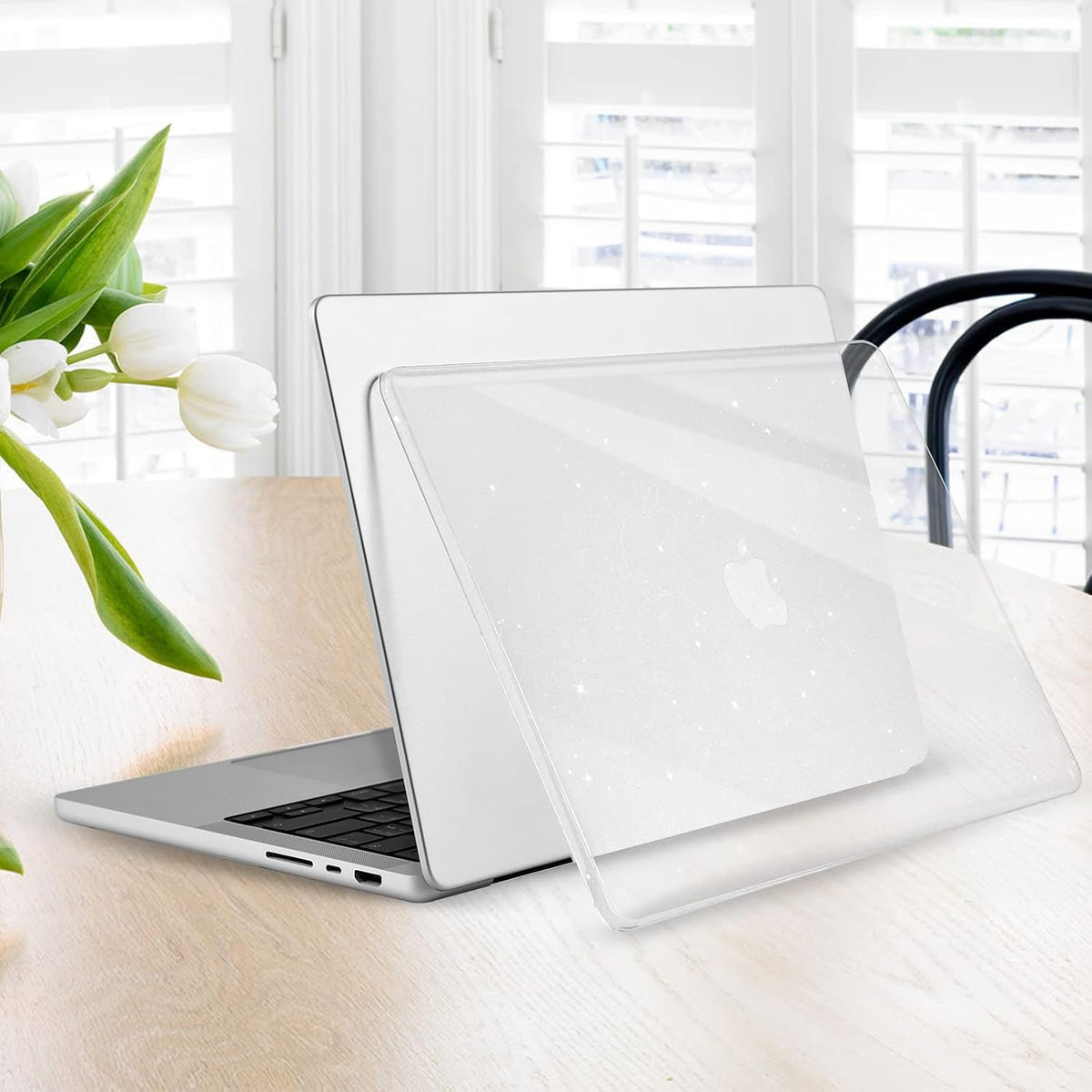 EooCoo for MacBook Neo Case 13 inch 2026 A3404 A18-Pro Crystal Pink