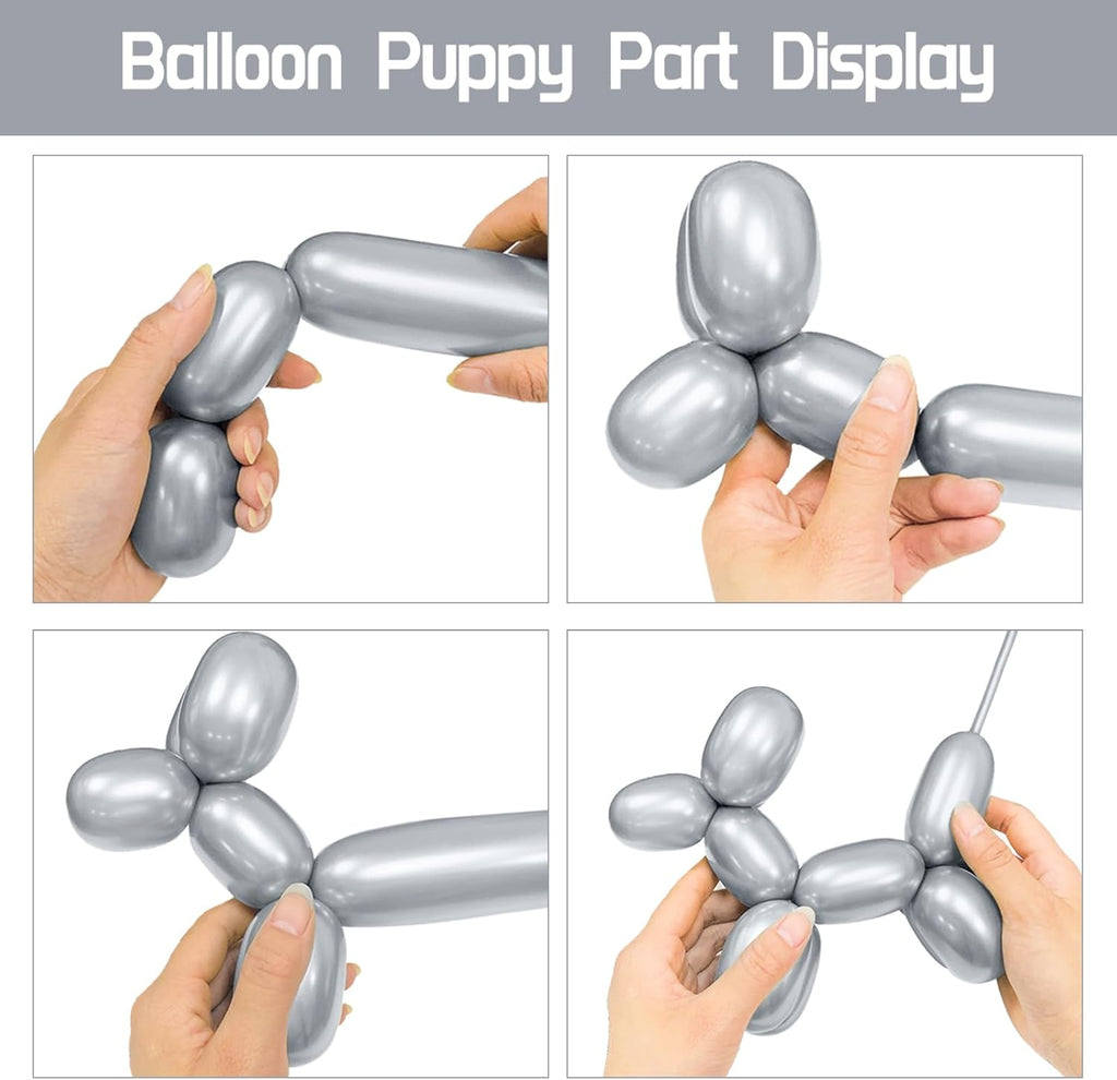 100Pcs clear 260 Balloons Clear Long Skinny Latex Balloon for Animal Ballons, Premium Quality Balloons for Beginners Baloons Making Kid's Carnivals Party Decoartion