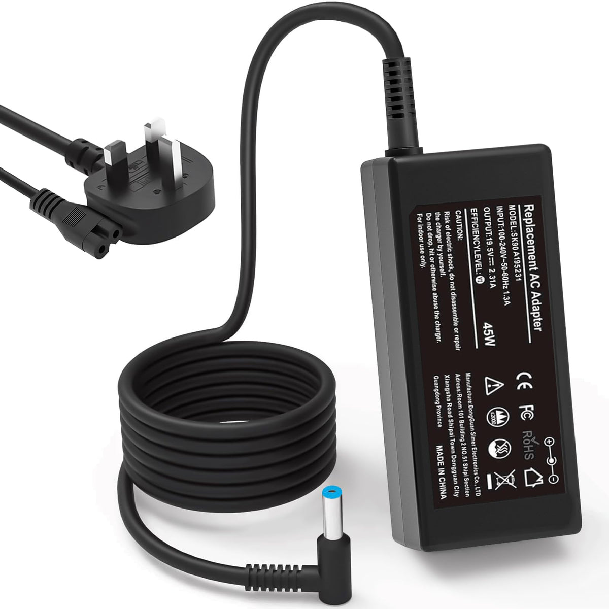 65W USB C Laptop Charger Compatible with HP Lenovo Dell Asus Samsung Acer Google Chromebook Charger Fast Charging Type C Power Adapter