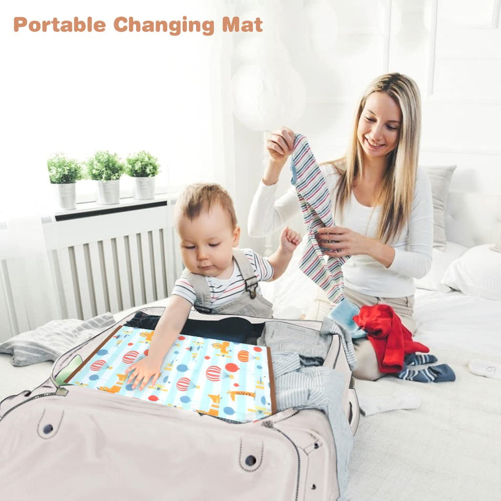 Lekebaby Foldable Baby Changing Mat - Travel & Portable