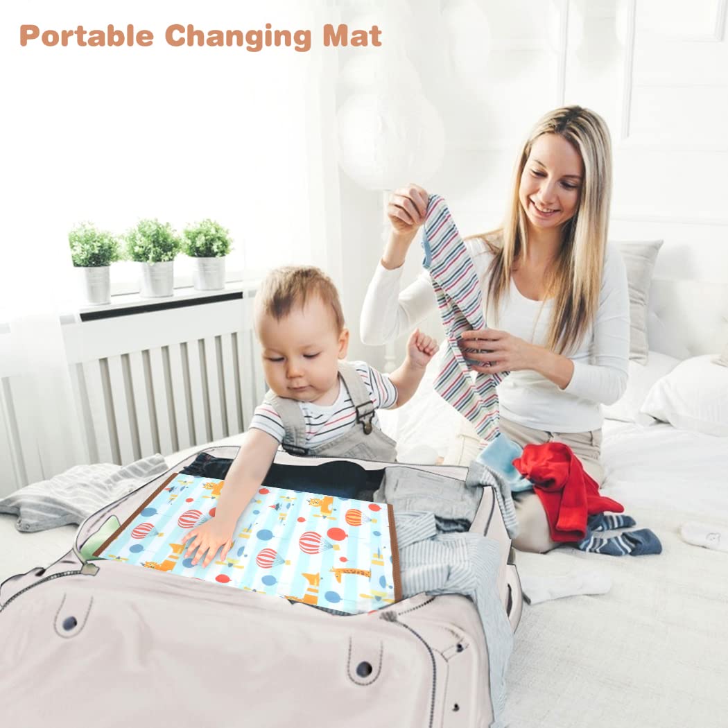 Lekebaby Foldable Baby Changing Mat - Travel & Portable