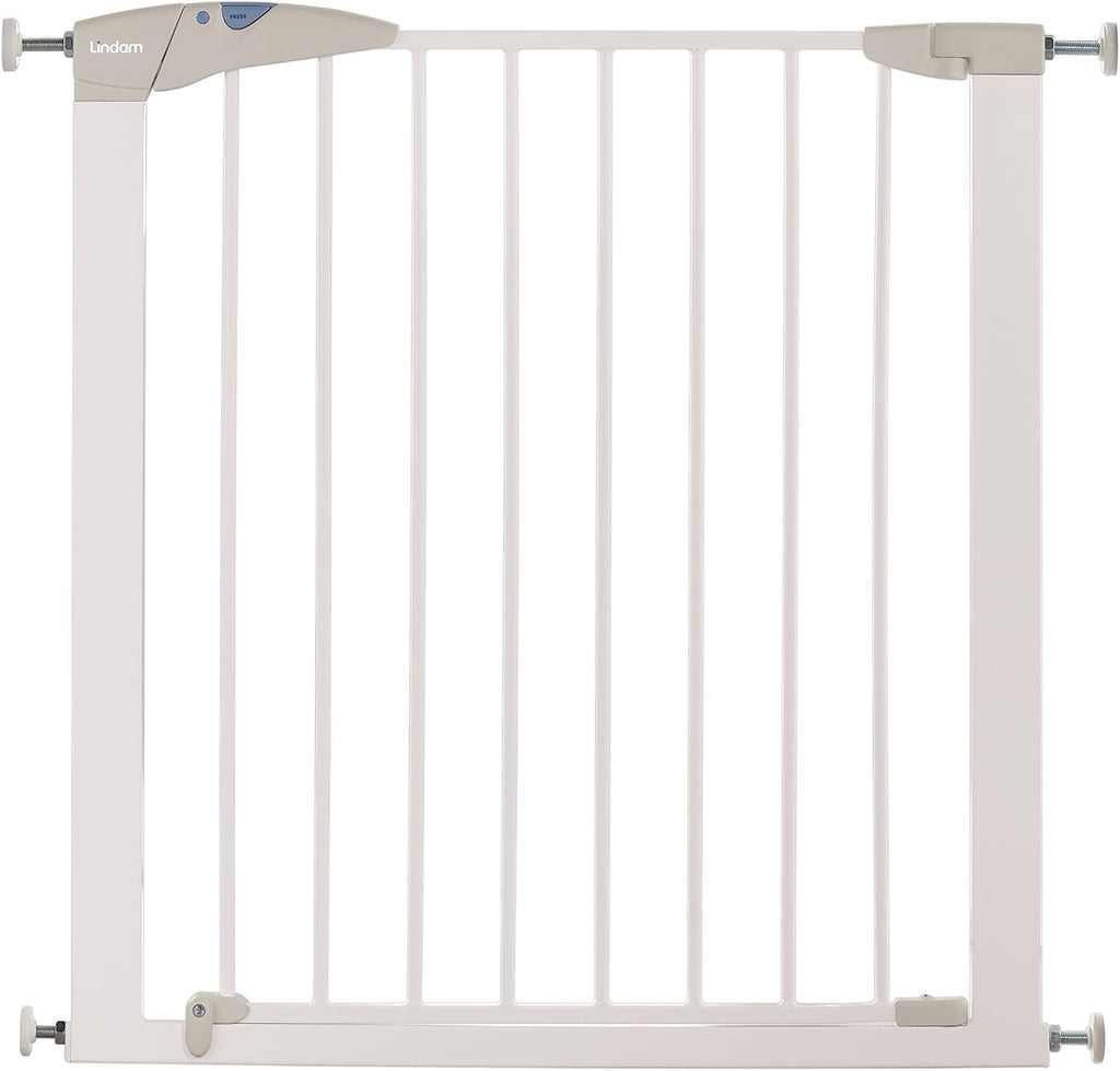 Munchkin Baby & Toddler Safety Gate with Automatic Closure | Easy Install. | 76-82cm | White