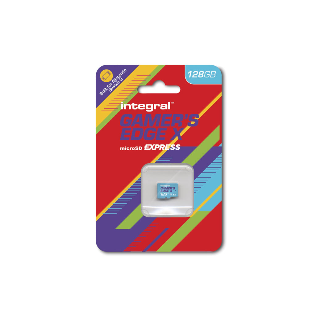 Integral 256GB Gamer's Edge X Micro SD Express Card for Nintendo Switch 2, up to 890MB/s Read, 750MB/s Write, 4K Video, A1, NVMe PCIe, High-Speed Gaming, Reduce Download Times, Ultra-fast Storage
