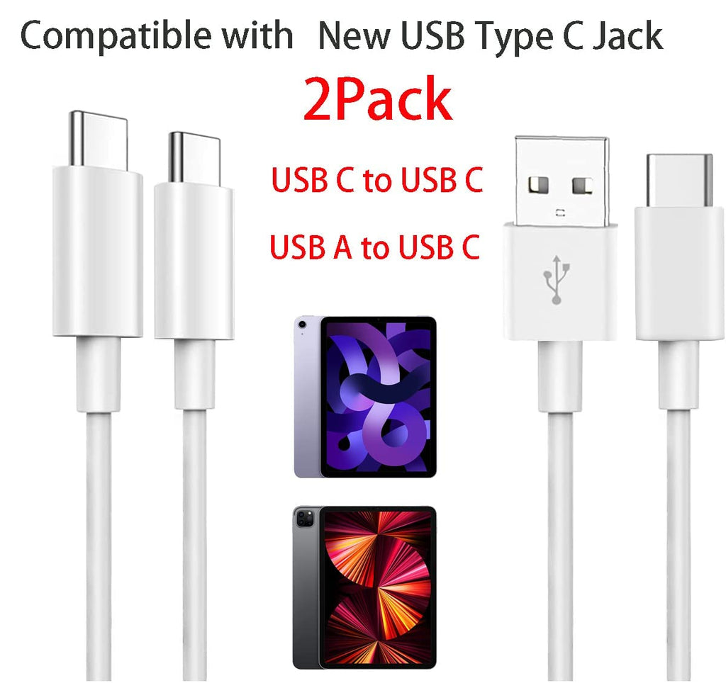 IPhone 18/17/16 Carplay Cable, (2Pack) USB A to USB C Charging Cable for iPhone 18/17/16/15 Pro Max,16E,17E/Duo/Fold/Air,Plus,AirPods Pro 2nd/3rd,AirPods 5/4,iPad 10th/11th Gen Type-C Car Charger Lead