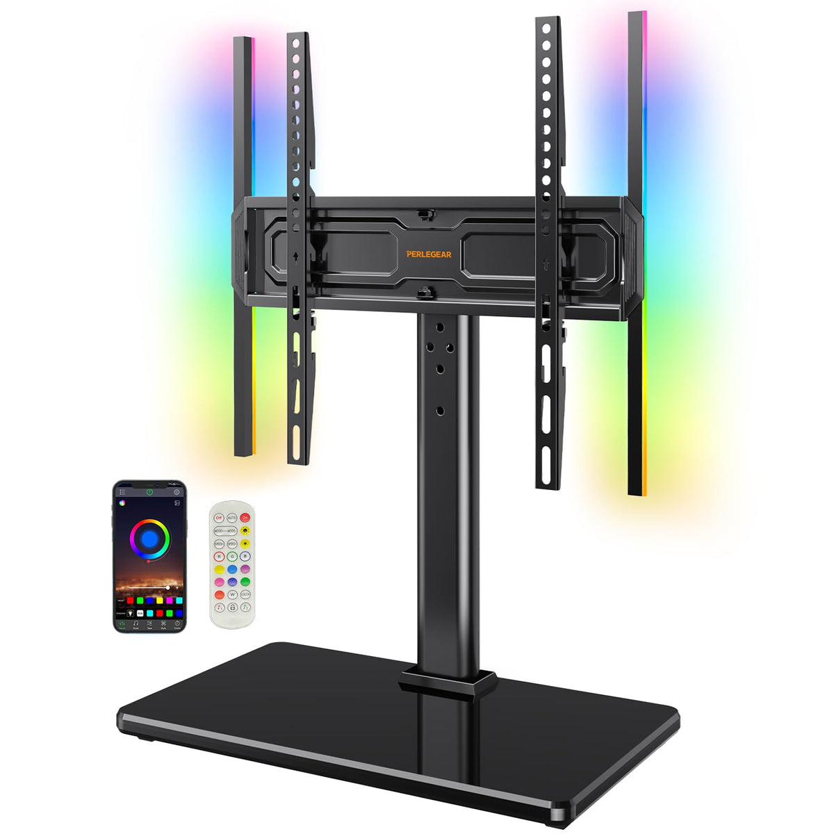 PERLEGEAR Universal Swivel TV Stand for 24-60 inch TVs up to 45kg