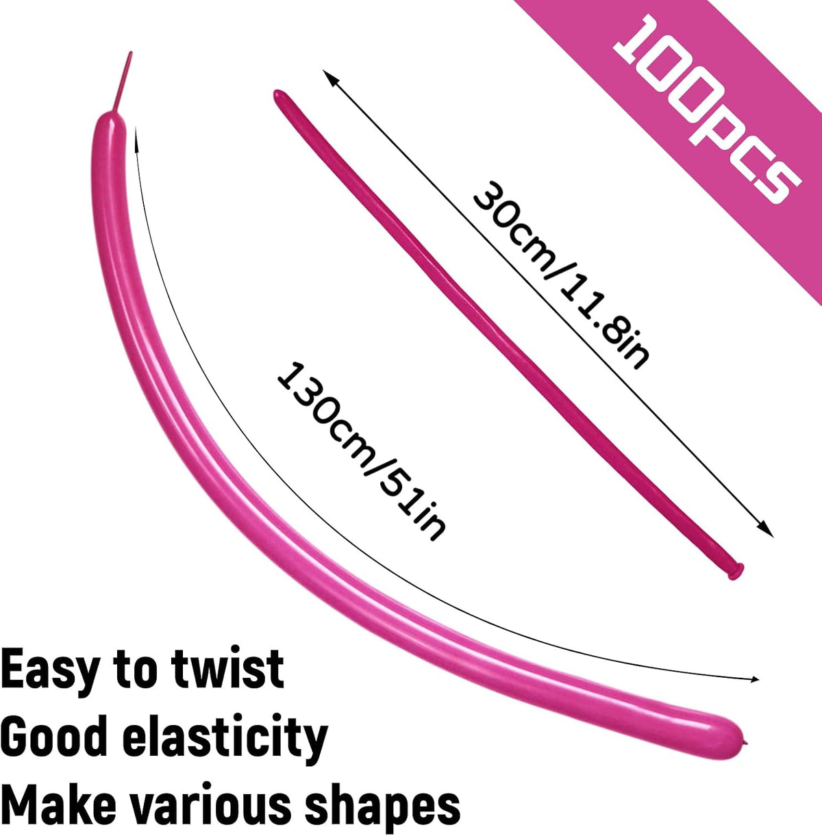 100Pcs clear 260 Balloons Clear Long Skinny Latex Balloon for Animal Ballons, Premium Quality Balloons for Beginners Baloons Making Kid's Carnivals Party Decoartion