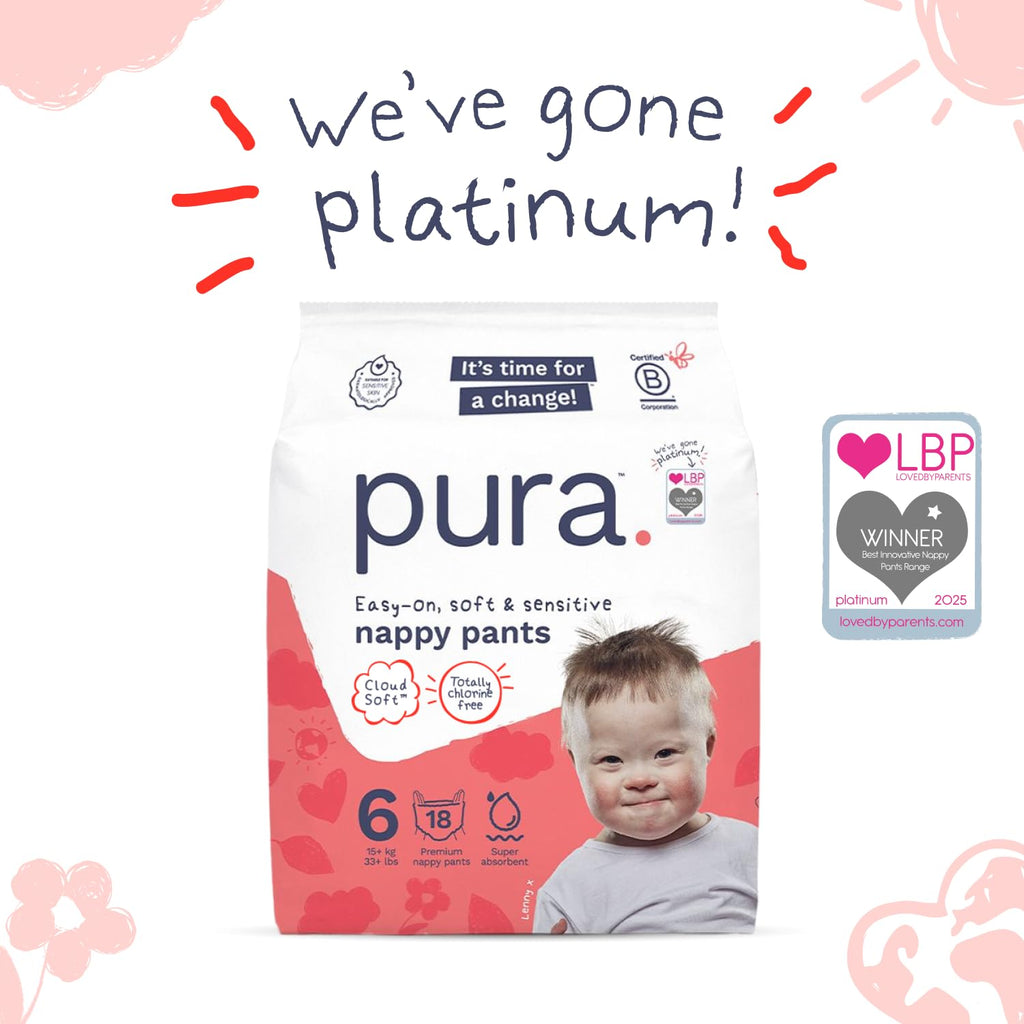 Pura Nappy Pants Size 5 (12–17kg) 20 Count Sensitive Skin