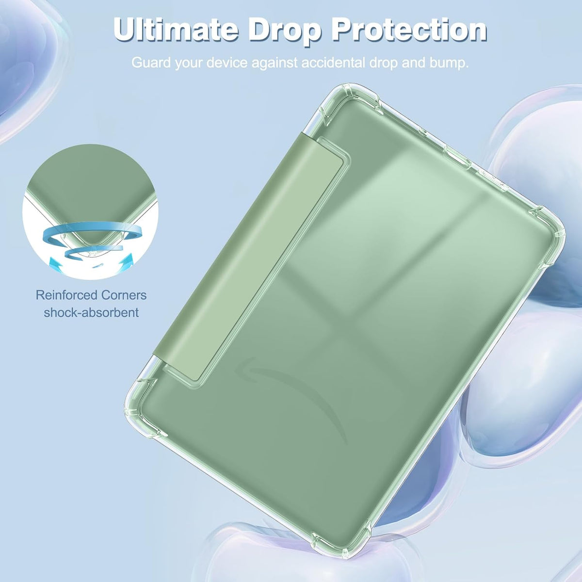 FINTIE Slim Case for 6" Kindle 11th Gen 2024/2022, Agave Green