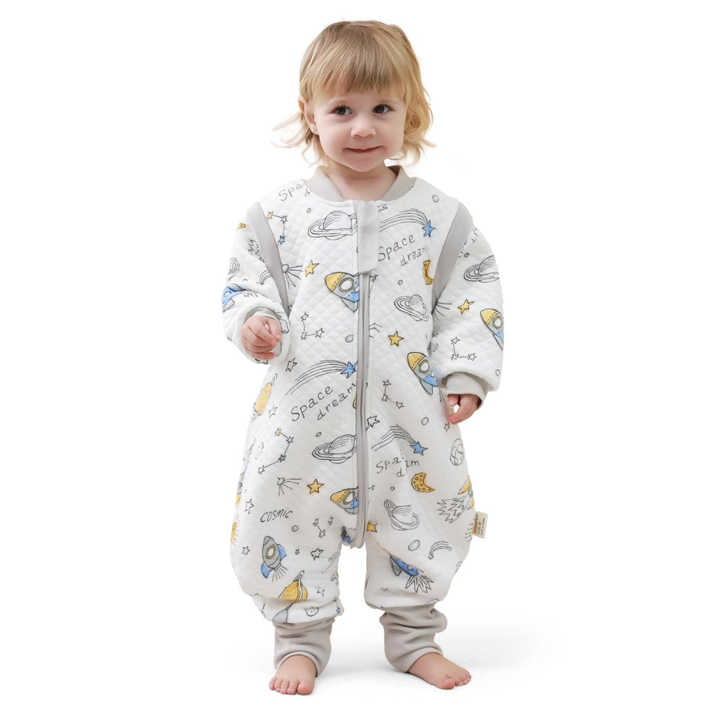 Baby Sleeping Bag with Feet, 2.0 Tog, Removable Sleeves 6-18 months