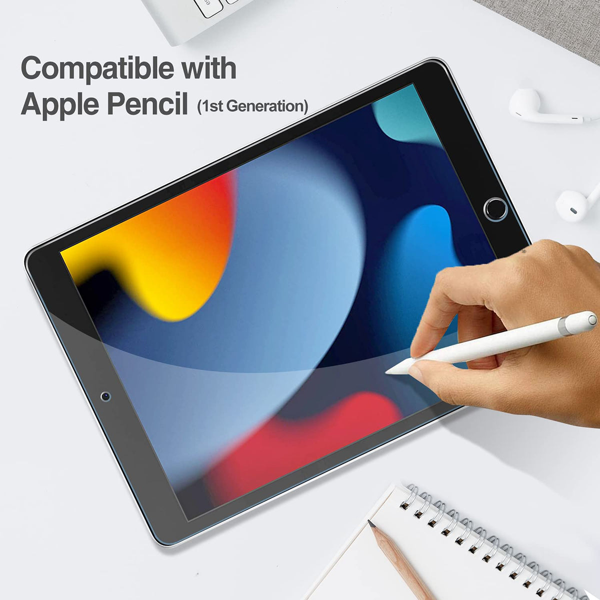 ProCase 3 Pack Screen Protector for iPad 9th 8th 7th Generation 10.2 Inch