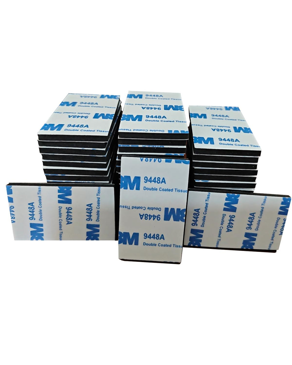 Double Sided Tape 30 Pcs - Strong Adhesive strips | Double Sided Sticky Pads for Outdoor Indoor Mounting - Picture Hanging Strips for Mirrors, Frames & More （50 x 30mm）